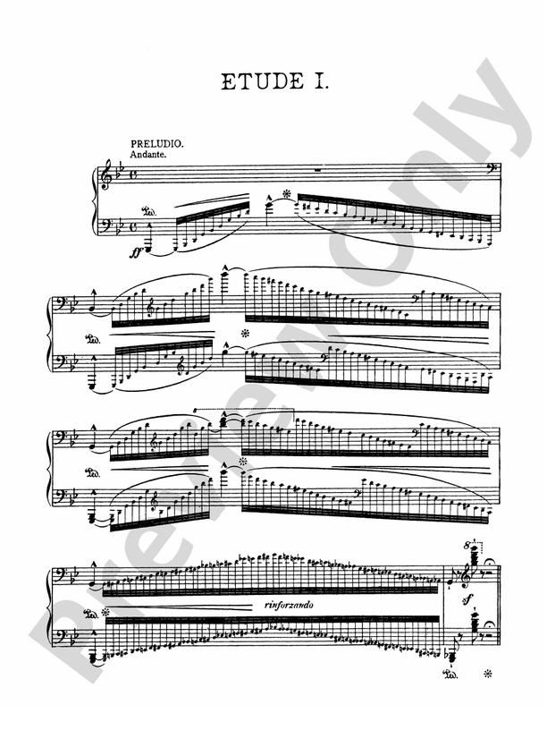 Liszt - Paganini Etudes - Piano Solo (Digital Download)