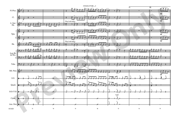 Made You Look – Marching Band Conductor Score & Parts (Digital Download)