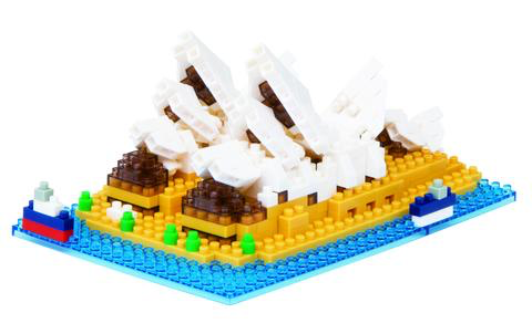 Nanoblock - Sydney Opera House. 430 pieces.