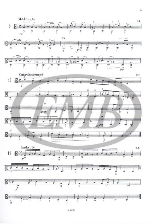 Orszagh - Viola Tutor (German/Hungarian) - Viola Book EMB Z1070