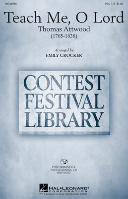 Teach Me, O Lord - Thomas Attwood - Emily Crocker Hal Leonard VoiceTrax CD CD