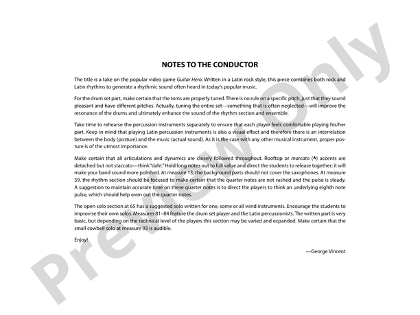 Jazz Hero - Jazz Ensemble Conductor Score & Parts (Digital Download)