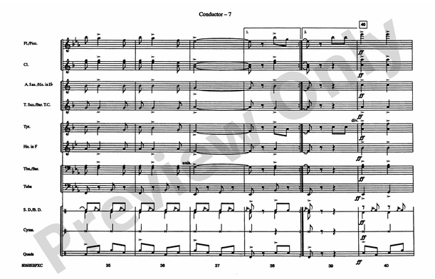 Service Songs - Set 1 (Navy/Army) – Marching Band Conductor Score & Parts (Digital Download)