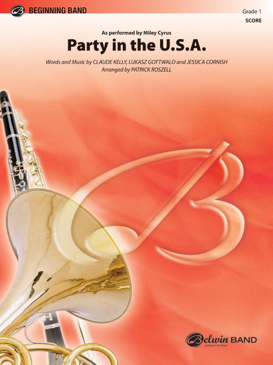 Party in the U.S.A. (Grade 1) - Concert Band Conductor Score & Parts (Digital Download)