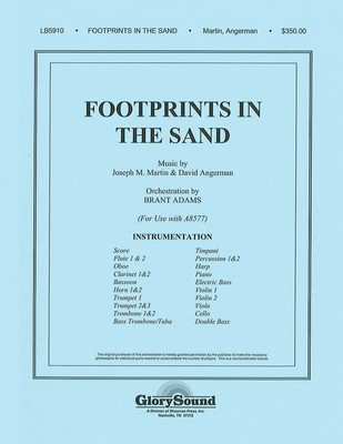 Footprints in the Sand - Orchestration/Conductor's Score - Joseph Martin - Shawnee Press Score/Parts