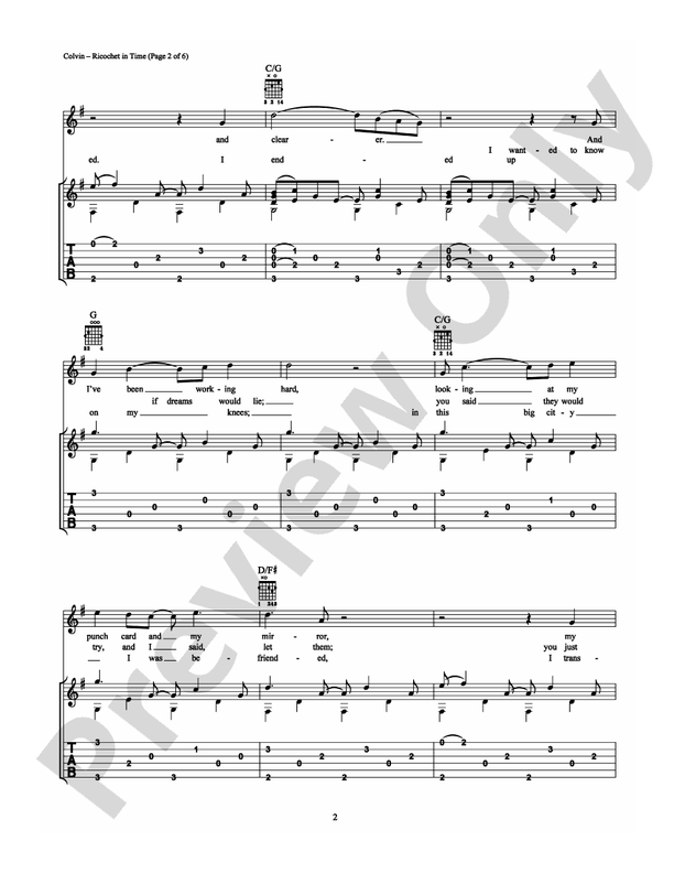 Ricochet in Time - Guitar TAB (Digital Download)