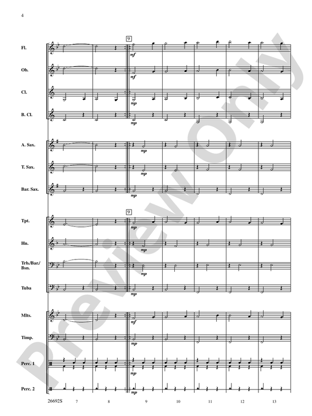Belwin Beginning Band Kit #3 - Concert Band Conductor Score & Parts (Digital Download)