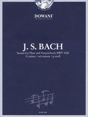 Sonata for Flute and Harpsichord in G Minor, BWV 1020 - Johann Sebastian Bach - Flute Dowani Editions /CD
