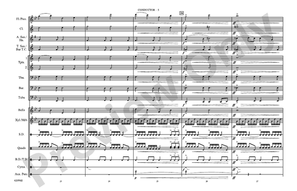 Man of Steel, Part 2 – Marching Band Conductor Score & Parts (Digital Download)