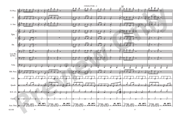 Funkytown – Marching Band Conductor Score & Parts (Digital Download)