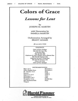 Colors of Grace - Lessons for Lent - Brant Adams|Joseph M. Martin|Pamela Martin - Shawnee Press Instrumental Parts Score/Parts