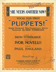 She Needs Another Now (from 'Puppets') - Vocal/Piano (Digital Download)