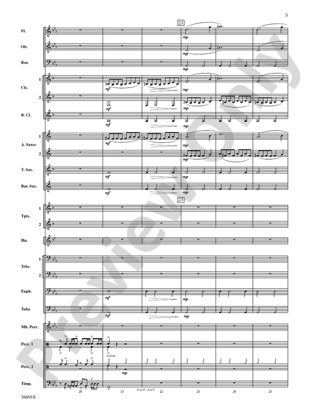 Spontaneous Combustion - Concert Band Conductor Score & Parts (Digital Download)