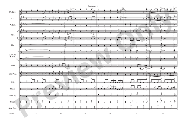 Hairspray Jam – Marching Band Conductor Score & Parts (Digital Download)