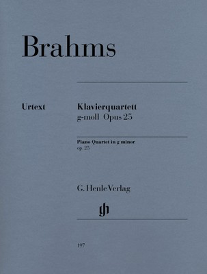 Piano Quartet No. 1 Op. 25 G minor - Johannes Brahms - Piano|Viola|Cello|Violin G. Henle Verlag Piano Quartet Parts