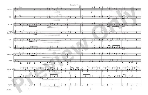 Margaritaville (Arr. Jerry Burns) – Marching Band Conductor Score & Parts (Digital Download)