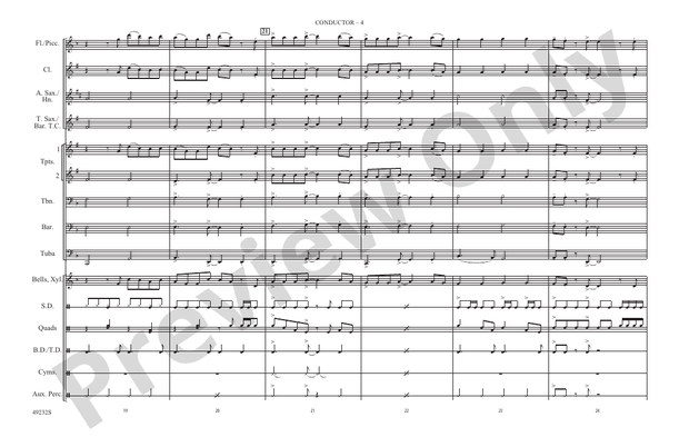 Kings & Queens – Marching Band Conductor Score & Parts (Digital Download)