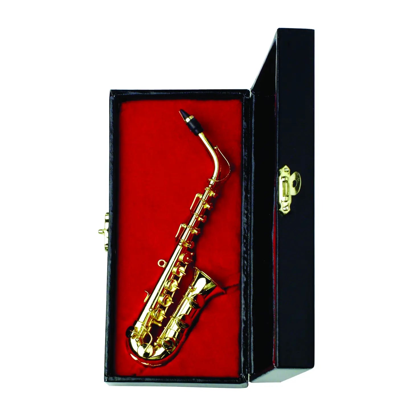 Mini Goldplated Saxophone with Stand and Case