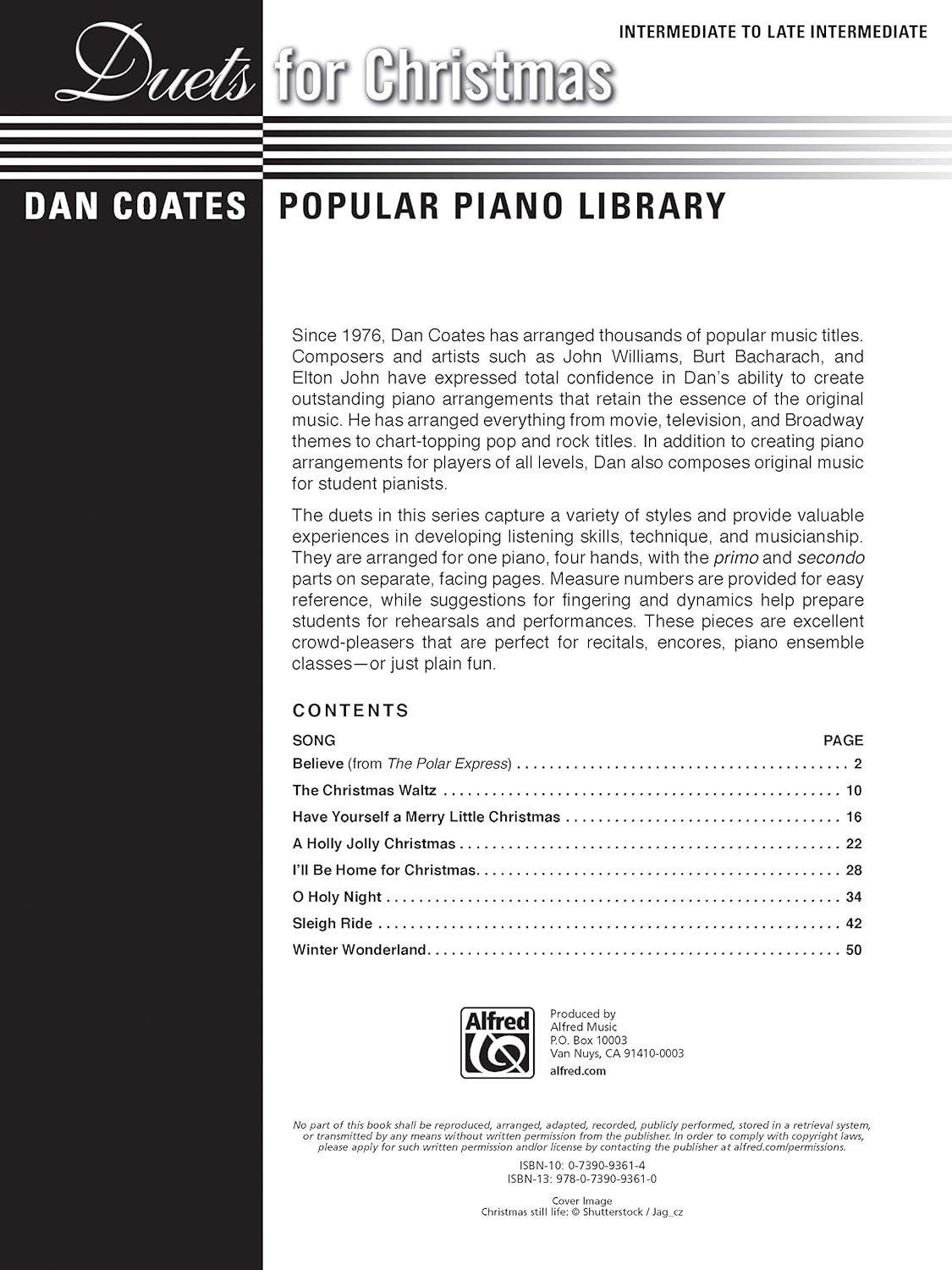 Duets for Christmas - Imtermediate Piano Duet