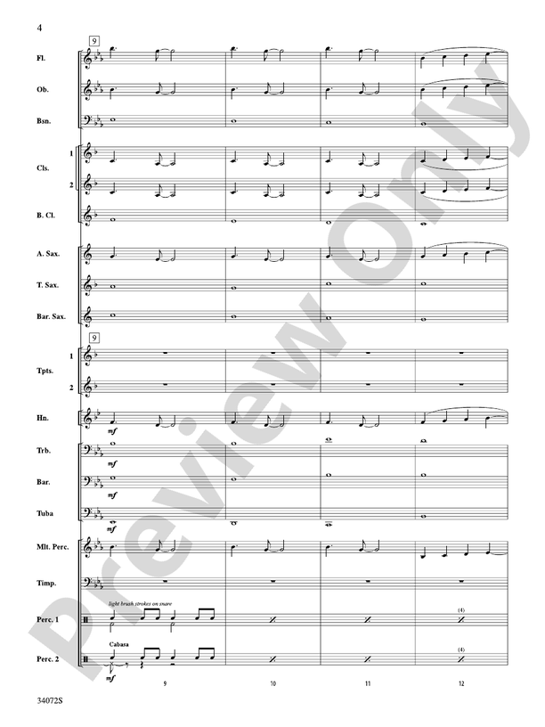 1, 2, 3, 4 - Concert Band Conductor Score & Parts (Digital Download)