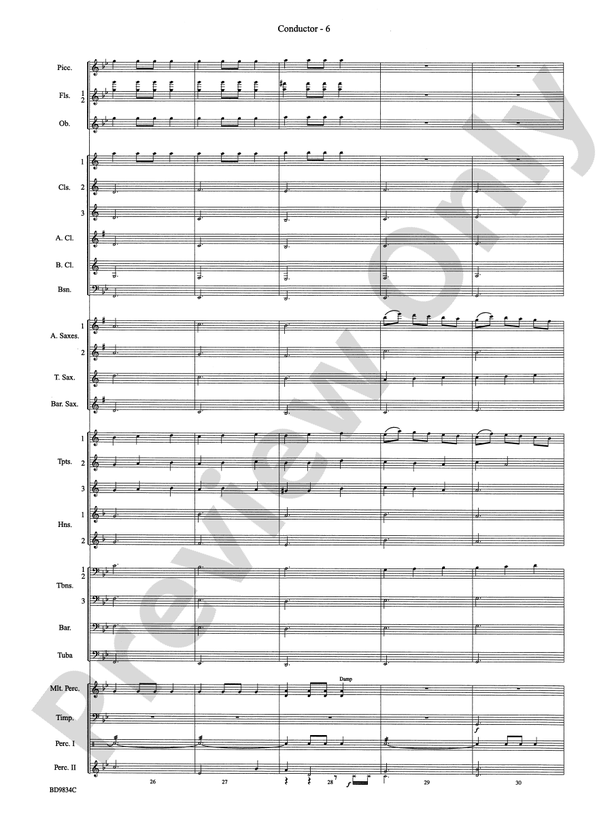 Fantasia for Christmas (based on "The Ukranian Bell Carol") - Concert Band Conductor Score & Parts (Digital Download)