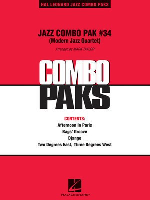 Jazz Combo Pak #34 (Modern Jazz Quartet) - Mark Taylor Hal Leonard Score/Parts