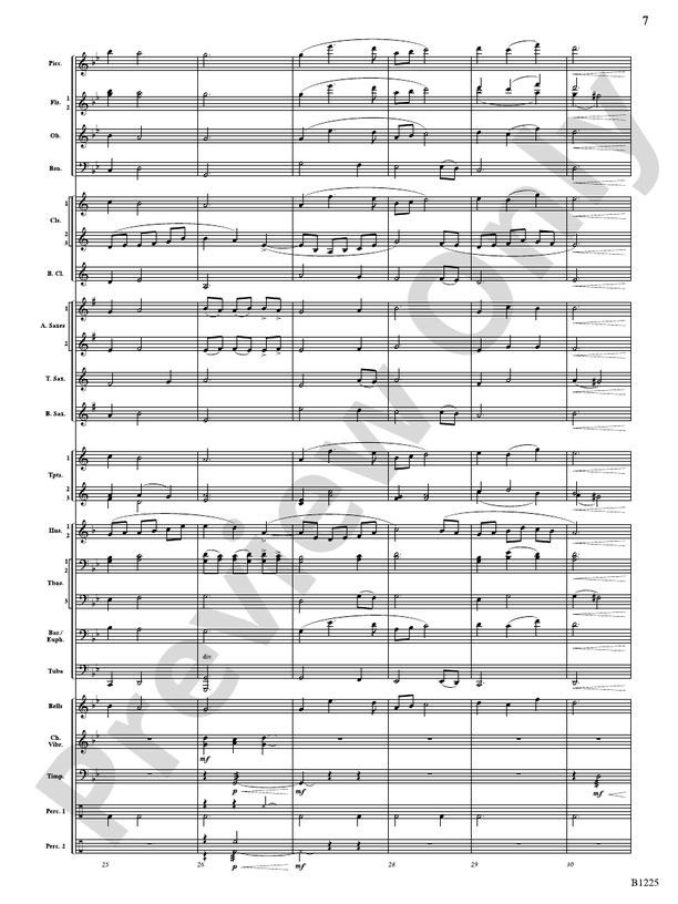 Among the Clouds (FJH Concert Band) - Concert Band Conductor Score & Parts(Digital Download)