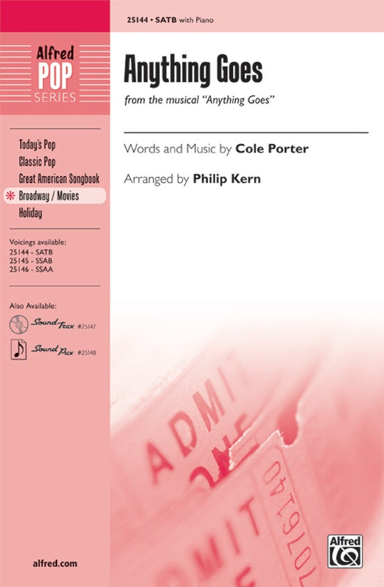 Anything Goes (from the musical Anything Goes) – SATB Choral Octavo (Digital Download)