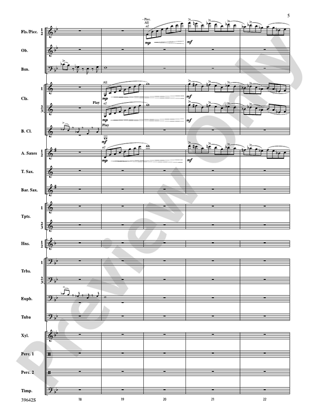 Chroma - Concert Band Conductor Score & Parts (Digital Download)