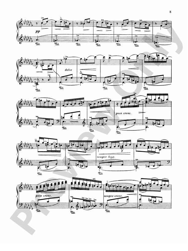 Albeniz - The Alhambra - Piano Solo (Digital Download)