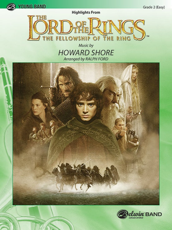 The Lord of the Rings: The Fellowship of the Ring, Highlights from - Concert Band Conductor Score & Parts (Digital Download)