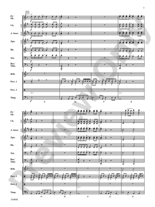 Rite of Ascension - Concert Band Conductor Score & Parts (Digital Download)