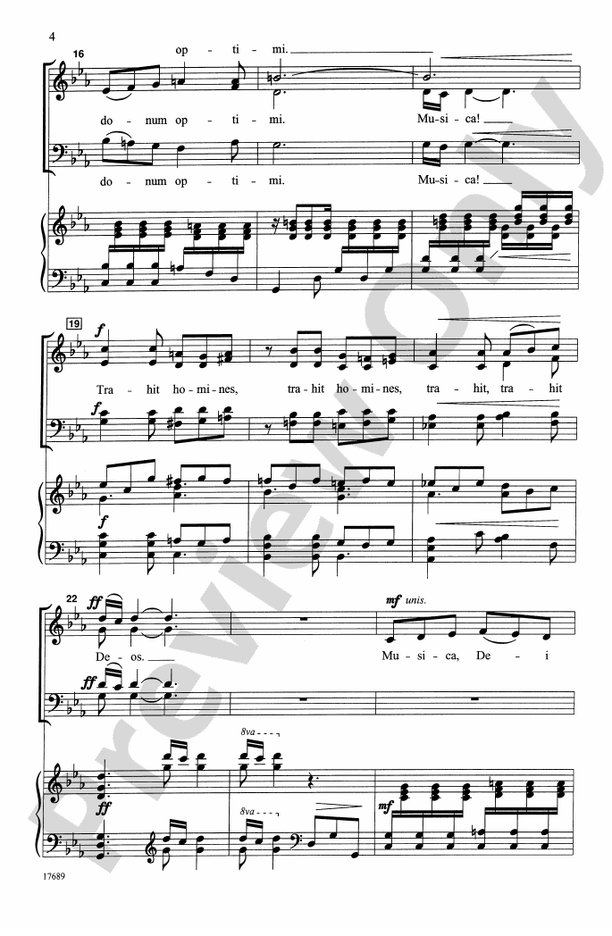Musica Dei (The Gift of Music) – SATB Choral Octavo (Digital Download)