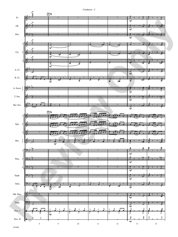 Travelin' Trumpets - Concert Band Conductor Score & Parts (Digital Download)