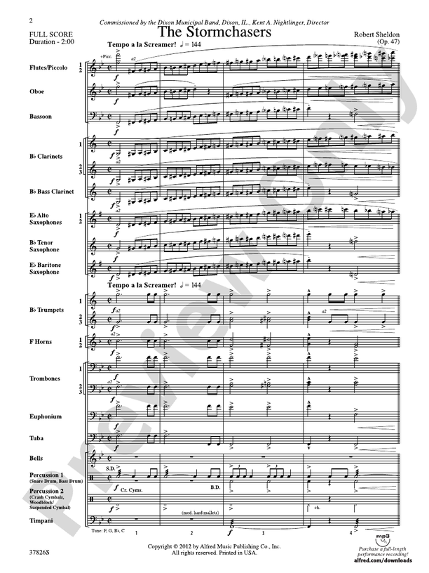 The Stormchasers - Concert Band Conductor Score & Parts (Digital Download)