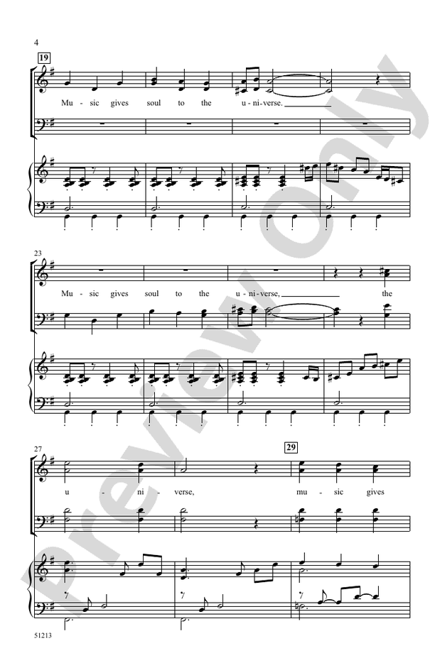 Music Gives - SATB Choral Octavo (Digital Download)
