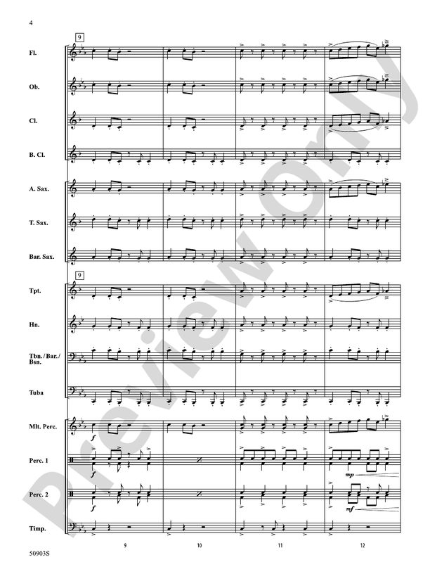 Ritmático – Concert Band Conductor Score & Parts (Digital Download)