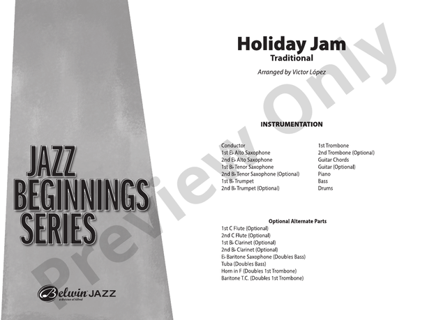Holiday Jam - Jazz Ensemble Conductor Score & Parts (Digital Download)