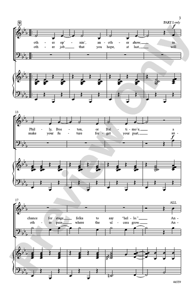 Another Op'nin', Another Show – 3-Part Mixed Choral Octavo (Digital Download)