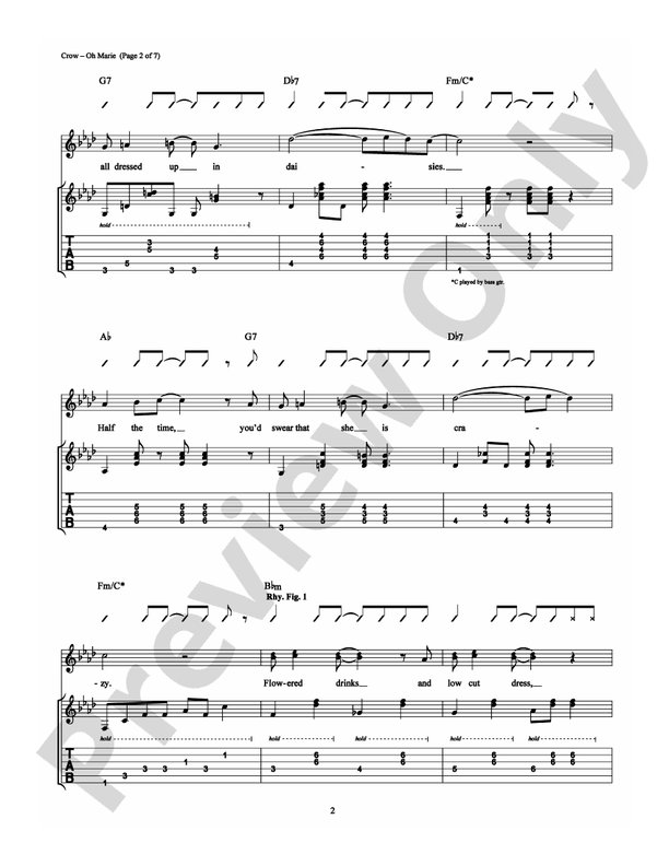Oh Marie - Guitar TAB (Digital Download)