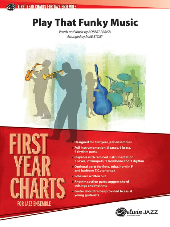 Play That Funky Music (Grade 1) - Jazz Ensemble Conductor Score & Parts(Digital Download)
