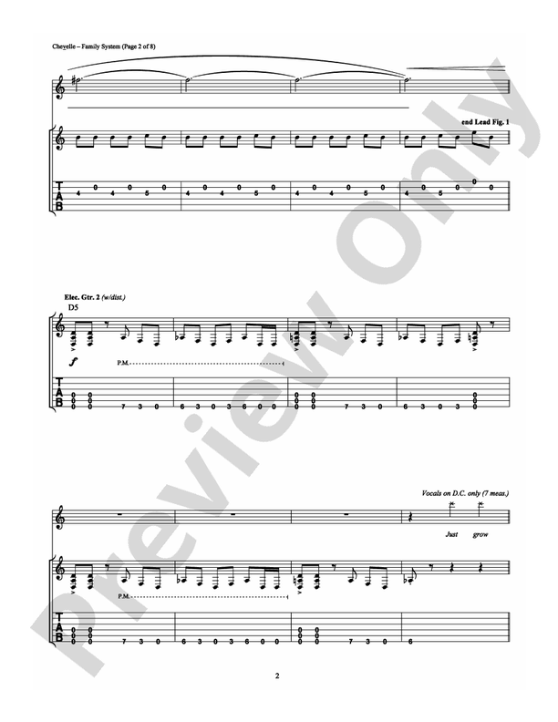 Family System - Guitar TAB (Digital Download)