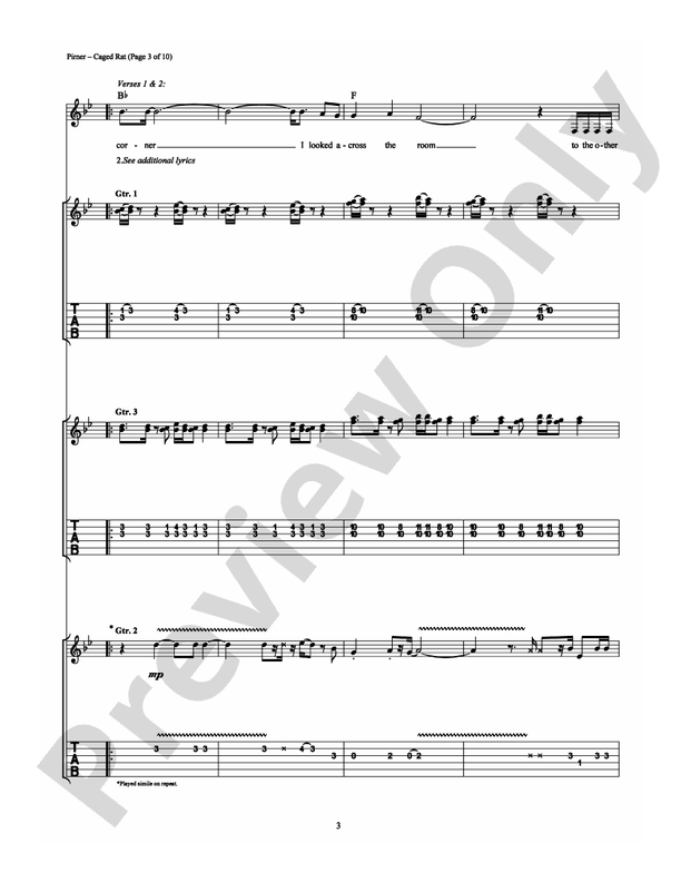 Caged Rat - Guitar TAB (Digital Download)