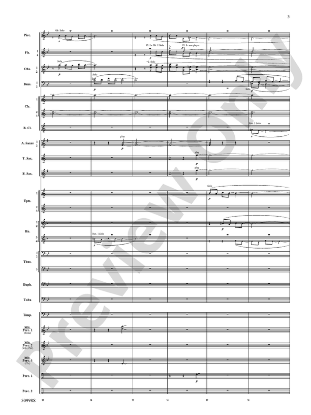 With You - Concert Band Conductor Score & Parts(Digital Download)