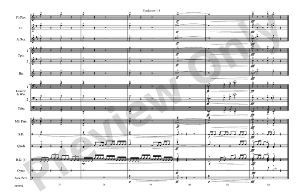 A New World, Movement Three – Marching Band Conductor Score & Parts (Digital Download)