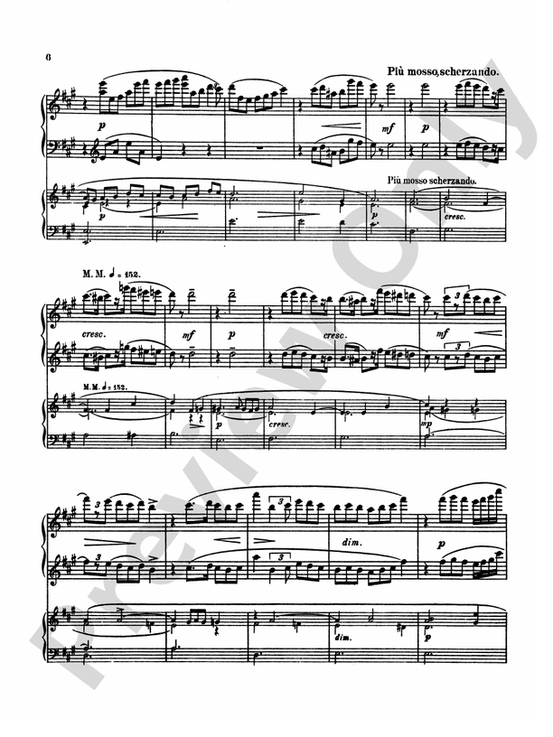 Scriabin - Piano Concerto, Op. 20 - 2 Piano, 4 Hands (Digital Download)