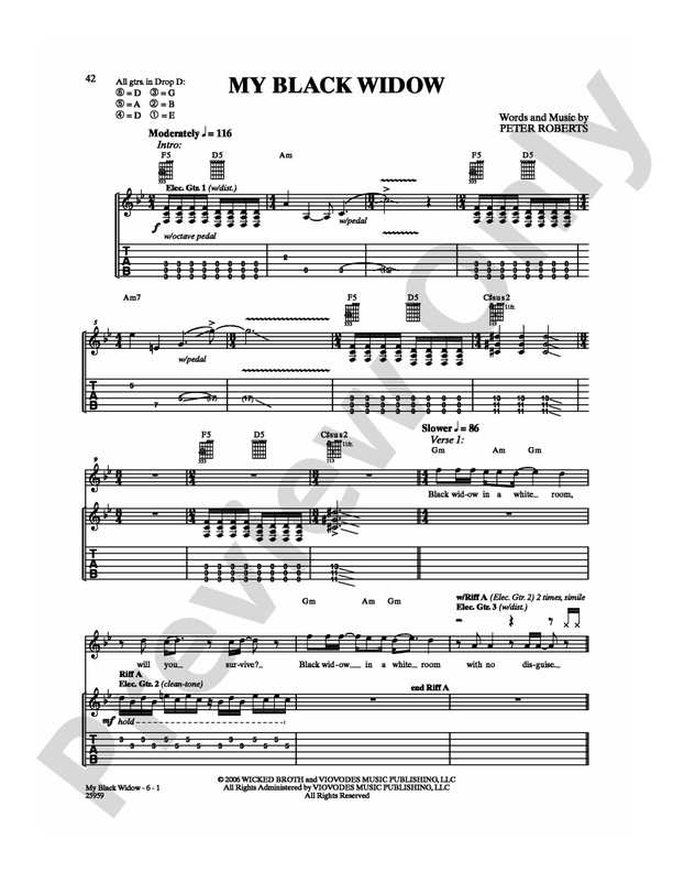 My Black Widow - Guitar TAB (Digital Download)