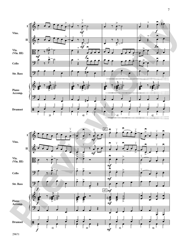 Moondance - String Orchestra Conductor Score & Parts (Digital Download)