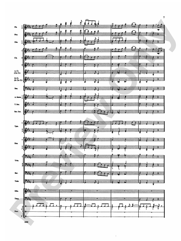 Spoon River Variations - Concert Band Conductor Score & Parts (Digital Download)