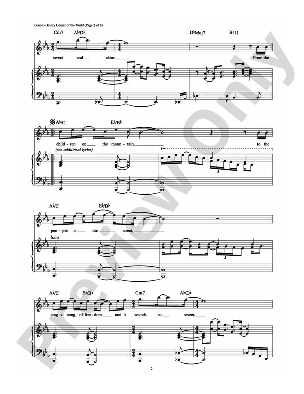 Every Corner of the World - Piano (Digital Download)